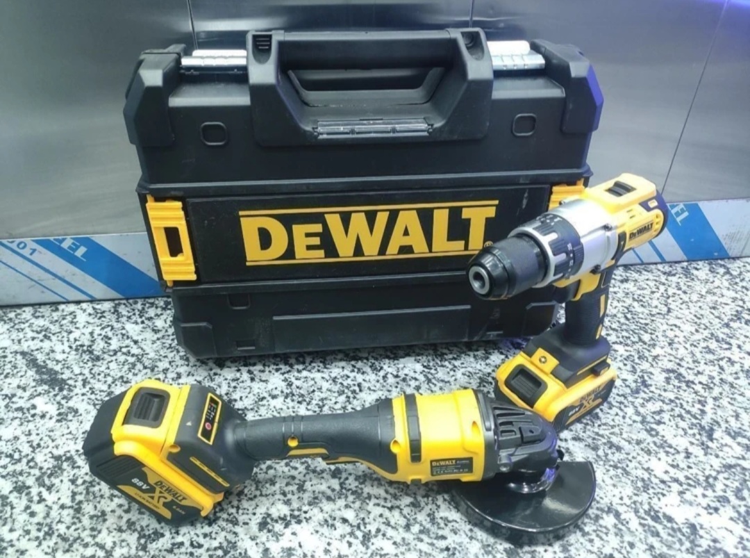 کیت ۲ عددی دریل و مینی فرز شارژی ۸۸ ولت دو باتری طرح دیوالت مدل DW-88CA